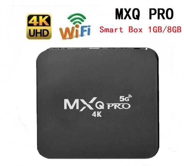 MXQ PRO 1GB 8GB Smart Android TV Box Amlogic S905W Support 2.4Ghz WiFi 4K H.265 Media Player Set Top Box