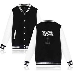 My Chemical Romance Vestes de baseball Bomber Jacket Hommes Femmes Sweat Black Parade Punk Emo Rock Casual Hoodies Uniforme Coat3989487