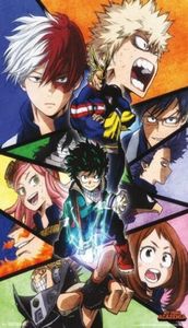 MY HERO ACADEMIA Póster con impresión de seda artística 24x36 pulgadas 60x90 cm 01609485822