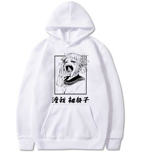 My Hero Academia Himiko Toga Gedrukt Hoodie Gezellige katoenen Sweatshirt Tops Y0816