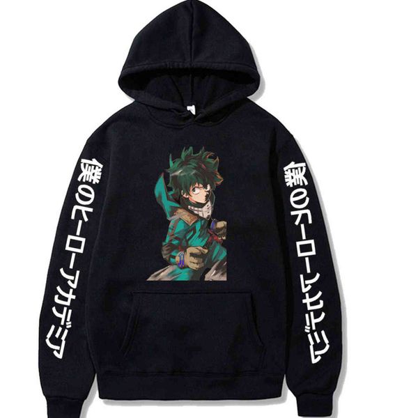 My Hero Academia Sweats à capuche Sweat-shirt d'hiver à la mode avec capuche Vêtements unisexes Y211118