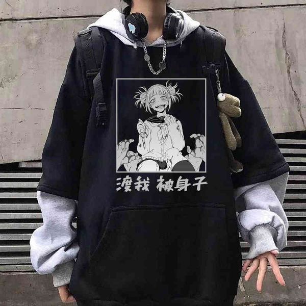 My Hero Academia – sweat à capuche pour hommes et femmes, sweat-shirt à manches longues, vêtements Bluzy Himiko Toga