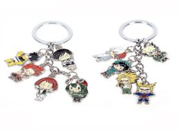 Mon héros universitaire de trèfle figure Toys Toys Cartoon Keyring Deku Bakugou Tous pourraient asui collection d'anime japonais8774860