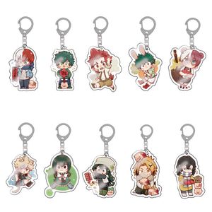 My Hero Academia Sleutelhanger Japanse Anime Leuke Transparante Cartoon Acryl Keychain Bag G1019