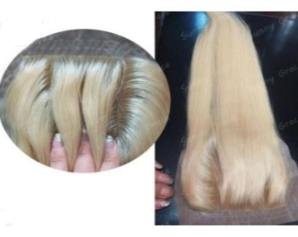 My queen 613 fermeture de base en soie blonde 44 fermeture frontale en soie haut droit avec cheveux de bébé26295667736436