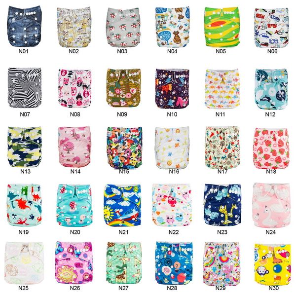 My Select (30 pièces par lot) Babyland couches lavables bébé couche imperméable réutilisable couche-culotte pour bébé couche de jour et de nuit en gros 201117
