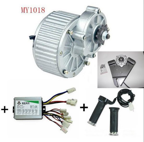 Motores eléctricos MY1018 450W 24V para bicicletas, kit de bicicleta eléctrica, kit de bicicleta eléctrica china