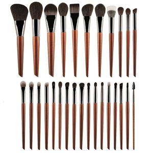 MyDestiny pinceau de maquillage/28 série de manche en bois d'origine sélectionné pinceau synthétique en poils d'animaux naturels outil de maquillage débutant Cosmet 240115