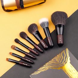 MyDestiny Makeup Brush8pcs Hair Natural Hair Quality Bross Kitportable Handle Gandle Brush Setpowder Fermadow Blusher 240403