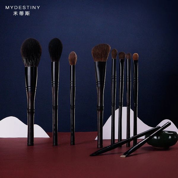 MyDestiny Makeup Brushluxurious Trantional Brushs Brushs Brushs Set 10PCSCarement choisi Natural Hair Kitprofessional 240403.