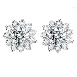 Myf 925 Joyas De Moda Plata Vvs Pendientes Moissanite Stud femmes qualité argent bijoux De mode boucles d'oreilles