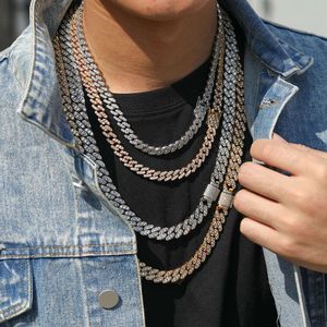 Myf Factory Wholesale Hiphop Collar CED Out Cuban Link 60 cm Chain Sterling Sier 4mm CED OUT Collier Cuban Link