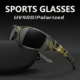 Mygaga Lunettes de soleil sportives extérieures Chasse et pêche lunettes de protection Camouflage Tactical Polarise Sunglasses