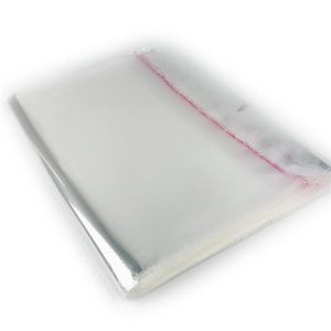 Mylar plastic zakken offset afdrukken transparante kleurloze verpakking tas sticker kleine parkeren Paster OPPS 100pcs / set