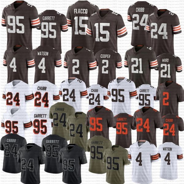 Myles Garrett Nick Chubb camiseta de fútbol Deshaun Watson Elijah Moore Amari Cooper Denzel Ward