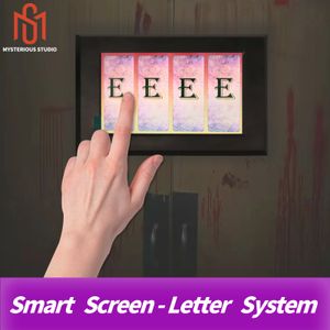 Mysterieuze Studio Geheime Kamer Escape Game Mechanisme Rekwisieten Elektronische Puzzel Alfabet Letter Systeem Smart Screen Touch