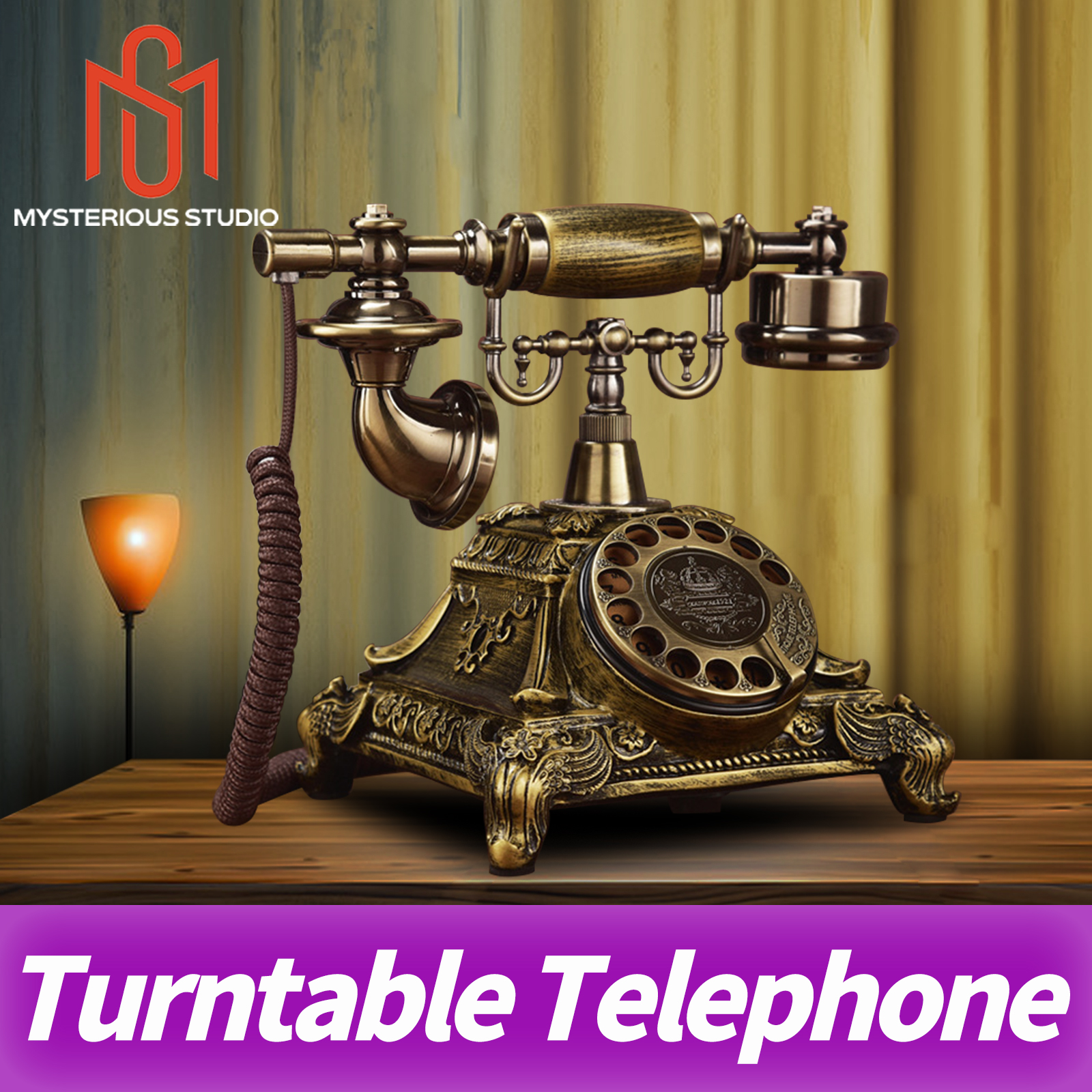 Mysterious Studio Secret Room Escape Game Mechanism Props Electronic Puzzle Phone Prop Telephone Call Turntable Telephone