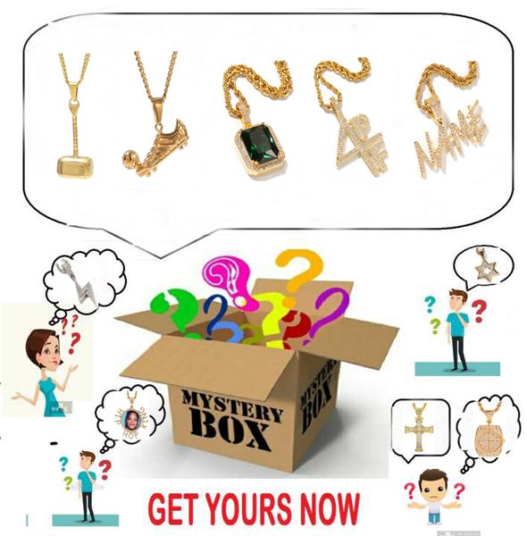 Mystery Box 100% surprise collier en argent or de haute qualité pour femmes hommes cadeaux de Noël les plus populaires livraison gratuite