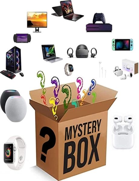 Mystery Box Electronics Boxes Surprise de cumpleaños al azar Favores afortunados para el regalo de los adultos como drones Smart Watchesl2984092753