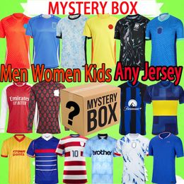 Misterio cajas 2024 Jerseys de fútbol Cualquier equipo de FC Retro National Kit Kit 24/25 Juguetes de caja ciega Regalo Camisa de fútbol Presente de cumpleaños enviado al azar
