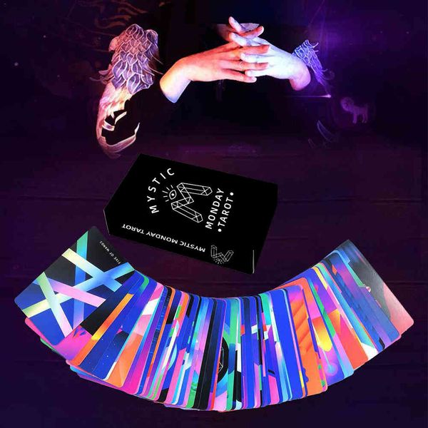 Divination mystique avec des cadeaux de jeu de cartes Guid Mystic Mondays Tarot Cards Deck pour les débutants Ot Party