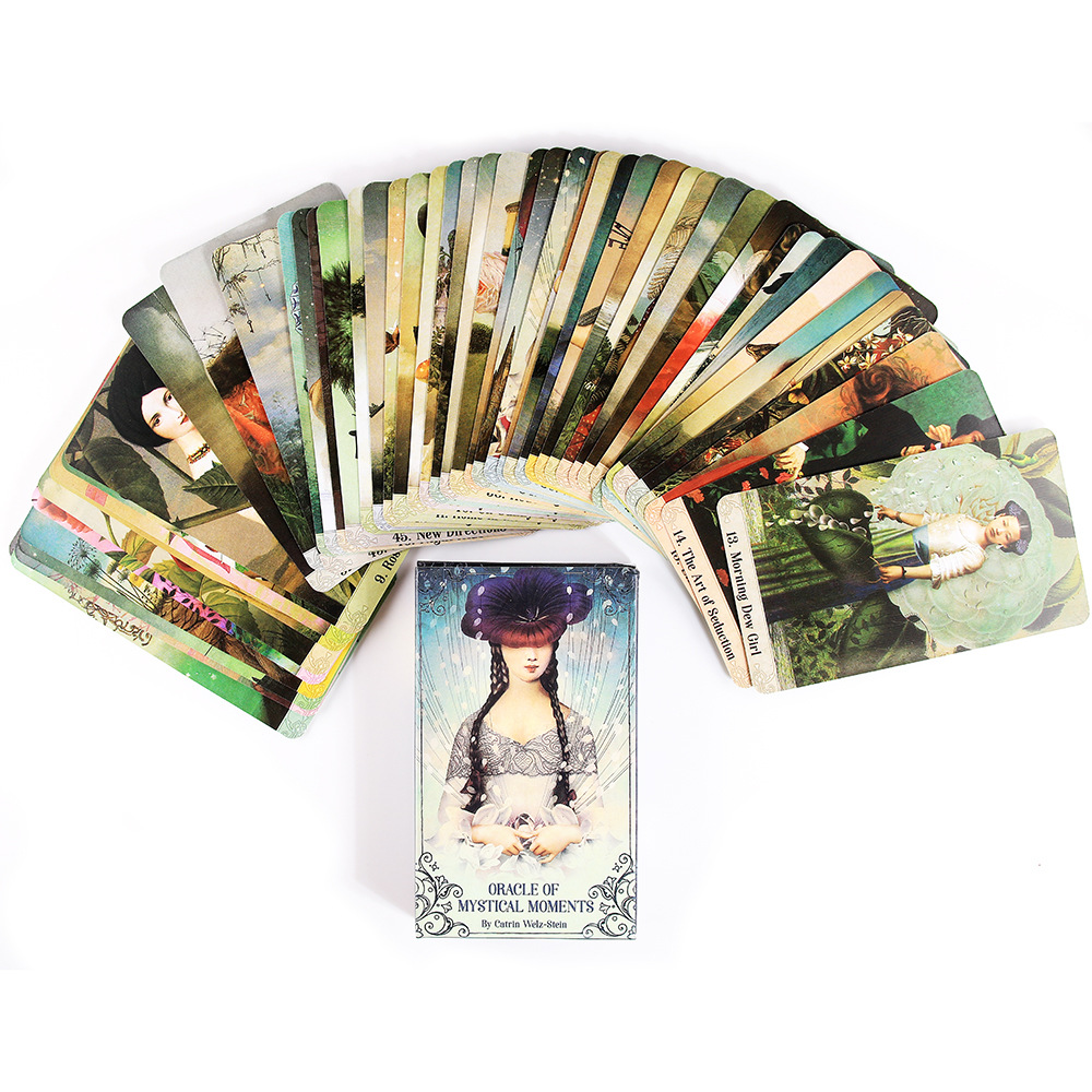 Mystical Moments Oracle Cards Leisure Party Table Game High Quality Fortune-telling Prophecy Tarot Deck With PDF Guide Book