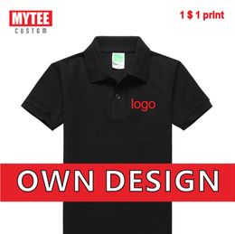 MYTEE Zomer Jongens Poloshirt Korte Mouwen Kindershirt Custom Revers Top POLO Mode T-shirt 2-14 jaar oud 220608