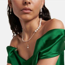 MYTHERESA SOPHIE BILLE luxe bijoux fins femmes collier avec boîte cuivre K plaqué or croix pendentif collier pour femmes hommes