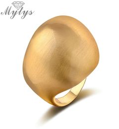 Mytys Nieuwe Grote Dikke Ring Mode-sieraden Balvorm Gele Ring voor Vrouwen R8692871958