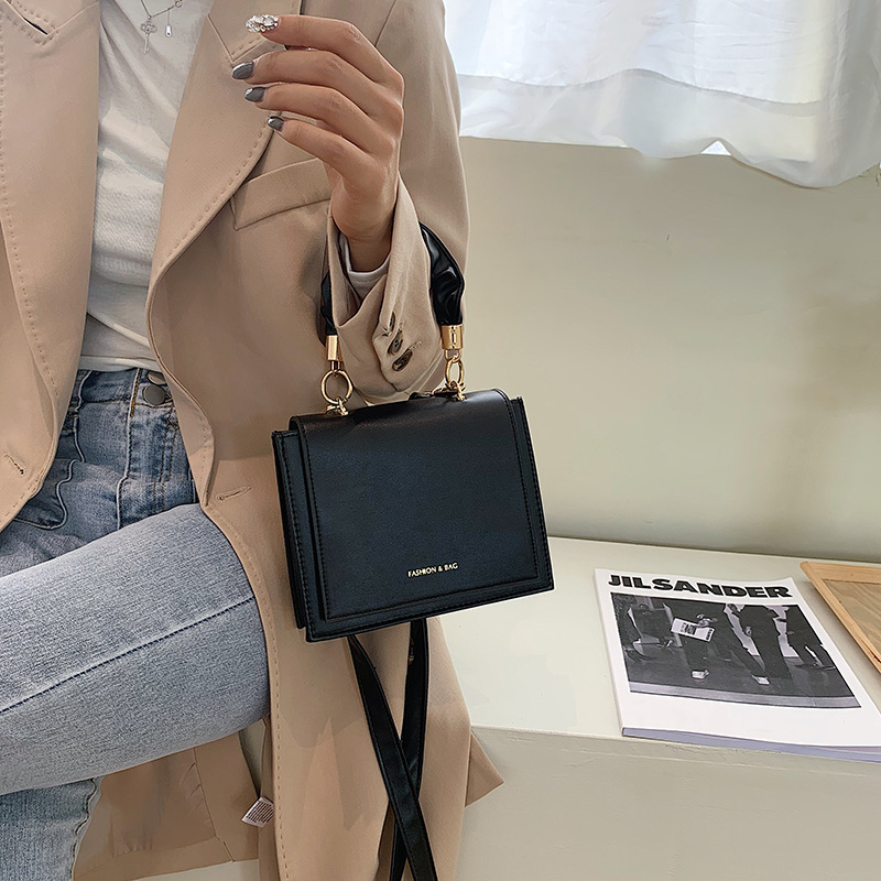 Myyshop portefeuille mode femmes carré en cuir PU sac à main sacs à bandoulière simples messager