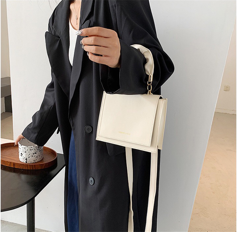 Myyshop portefeuille PB0014 mode femmes carré en cuir PU sac à main unique sacs à bandoulière sac de messager