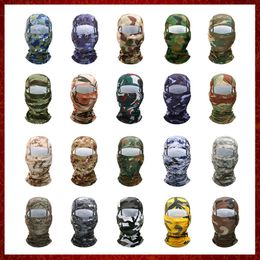 MZZ129 Tactische motorbiek Balaclava Cap Camouflage Mesh Mesh Motocross Volledig gezicht Masker Cover Moto Motorcycle Cycling Biker Hoofd Hat Men Women Women