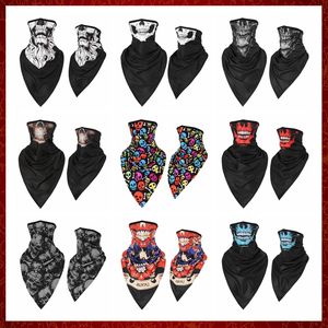 MZZ177 Crâne Fantôme Balaclava Bandeau Moto Moto Cache-Cou Visage Masque Couverture Tube Écharpe Motocross Biker Vélo Bandana Hommes Femmes