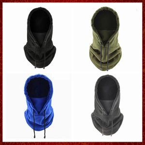 MZZ21 Volledig gezichtsmasker Fleece Cap Balaclava Nek Warmer Hood Winter Sport Ski Vrouwen Tactisch Masker Men Masker Zon Warm hoofddeksel