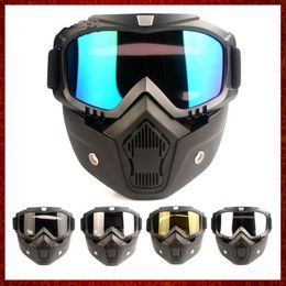 MZZ24 Winter Warm Motorcycle Riding-bril Rijmasker Anti-Fog Anti-UV Winddichte gezichtsmasker Sneeuwscootmasker Rijaccessoires