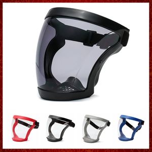 MZZ52 Volledig gezicht schildbeveiligingsgezichtsmasker Veiligheidsglazen beschermend masker Glas Bicycl helm helm anti -mist beschermend volledig gezichtsschild