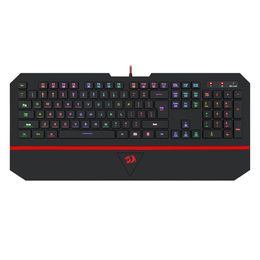 n K502 RGB teclado para juegos RGB LED retroiluminado iluminado teclado silencioso de 104 teclas con reposamuñecas para juegos de PC Windows