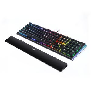 N K569 RGB Backlit 104 Keys Mechanische gaming toetsenbordpolsteun Blue Switches Gaming Toetsenbord voor gamer voor laptop -pc