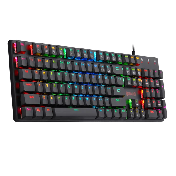 N K589 RVB Ultra-Thin Mécanique Gaming Clavier 104 Clés Anti-Glosting Fast Agtuation Moins Voyage pour PC Gamer