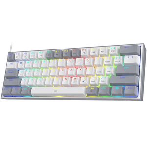 N K617 Fizz 60% Wired RGB -gamingtoetsenbord 61 KEYS COMPACT MECHANISCH KEYBOARD Lineaire rode schakelaar voor draagbare reis