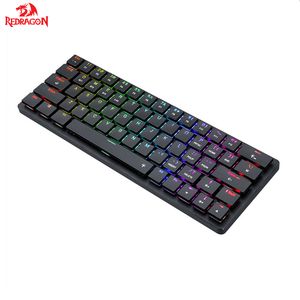 N K624 TKL Wireless RGB Mechanisch toetsenbord 5,0 Bt/2,4 GHz/Wired Three Modi Ultra-Thin Low Profile Bluetooth-toetsenbord