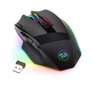 N M801P Sniper RGB Wired Wireless Gaming Mouse 16000 DPI 10 Knoppen Programmeerbaar ergonomisch voor Gamer MICE Laptop PC