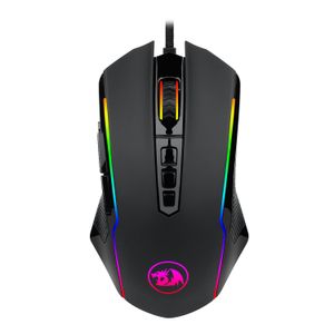 N M910 Gaming Mouse 16,8 miljoen RGB -kleur Backlit Comfortabele grip 9 Programmeerbare knoppen12400 DPI voor gamemuizen