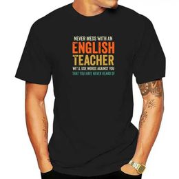 Les t-shirts de N ne gâchent jamais les professeurs d'anglais professeurs de grammaire amusants t-shirts de style chinois populaires