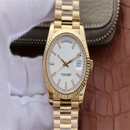 N V7 version finale 40 mm Calan de grille blanche 228238 228235 Président Daydate Luxury 18K Gold Homme MECHECTES MECHECES CAL 3255 Automatique Watc 317k