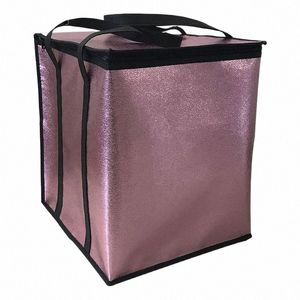 N-tissé grand sac isotherme pliable grand sac isotherme portable glacière emballage alimentaire sacs à lunch Ctainer sac de glace thermique U6IU #