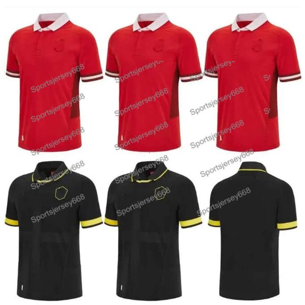 N1QC T-shirts pour hommes 2023 2024 Nouvelle-Galles Rugby Jersey Jerseys de l'équipe nationale Cymru Sever Version Coupe du monde Polo T-shirt 22 23 Top Welsh