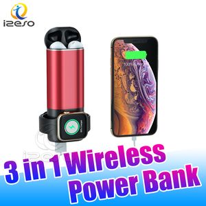 N31 Charger Wireless Power Bank Travel Outdoor Portable Mini Chargers para AirPods Apple Watch Series Teléfono Móvil con 5200 mA Batería Izeso