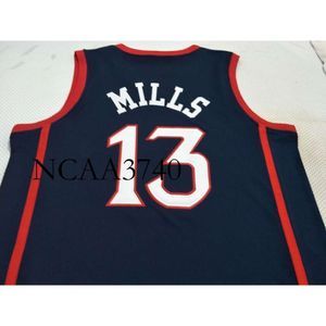 N374 aangepaste mannen jeugd vrouwen vintage Sain Marys Patty Mills #13 basketbal jersey maat S-4XL of aangepaste naam of nummertrui