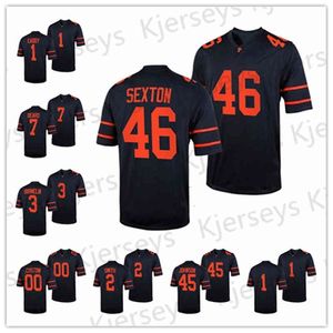 N3740 46 Jeffrey Sexton Jersey Collin Eaddy Daniel Beard Jacob Birmelin Cole Smith Johnson Princeton Tigers 2021-22 Ivy League Football Conference